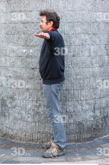 Whole Body Head Man T poses Casual Slim Street photo references