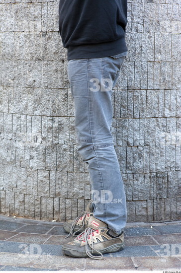 Leg Head Man Casual Jeans Slim Street photo references