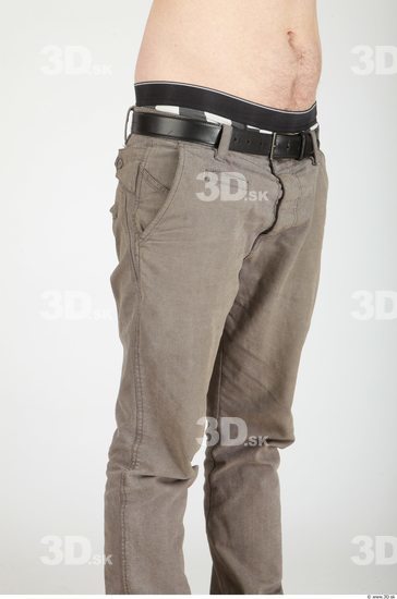 Thigh Whole Body Man Casual Trousers Average Studio photo references