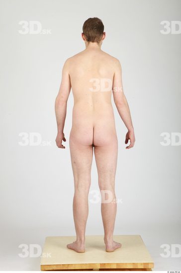 Whole Body Man Nude Casual Average Studio photo references