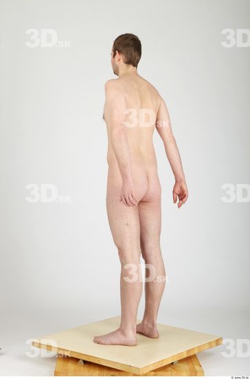 Whole Body Man Nude Casual Average Studio photo references