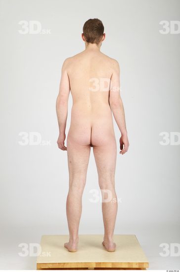 Whole Body Man Nude Casual Average Studio photo references