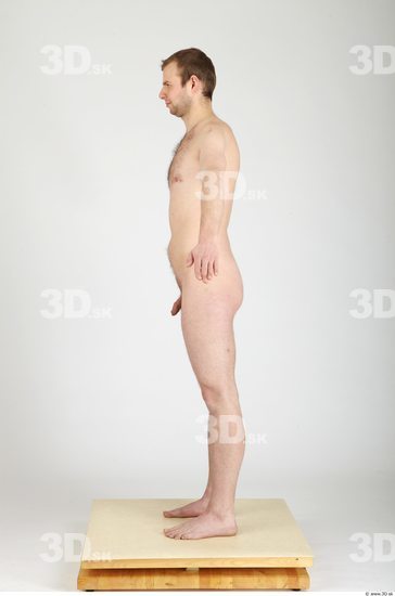 Whole Body Man Nude Casual Average Studio photo references