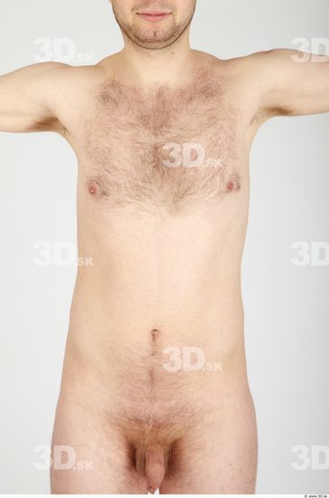 Upper Body Whole Body Man Hairy Nude Casual Average Studio photo references