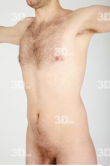Upper Body Whole Body Man Hairy Nude Casual Average Studio photo references