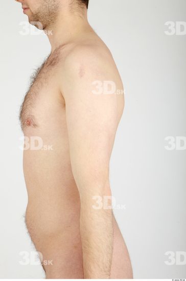 Arm Whole Body Man Nude Casual Average Studio photo references