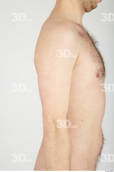 Arm Whole Body Man Nude Casual Average Studio photo references