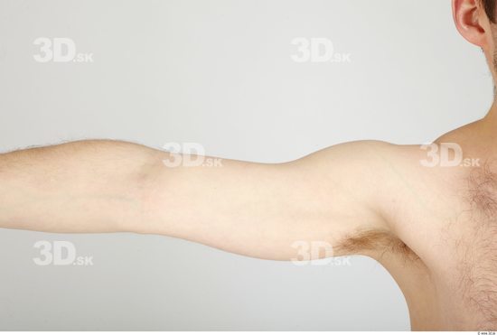 Arm Whole Body Man Nude Casual Average Studio photo references