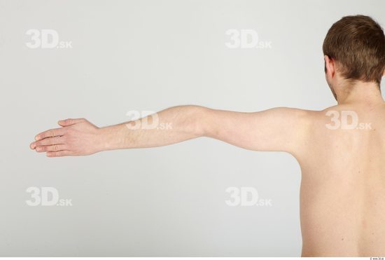 Arm Whole Body Man Nude Casual Average Studio photo references