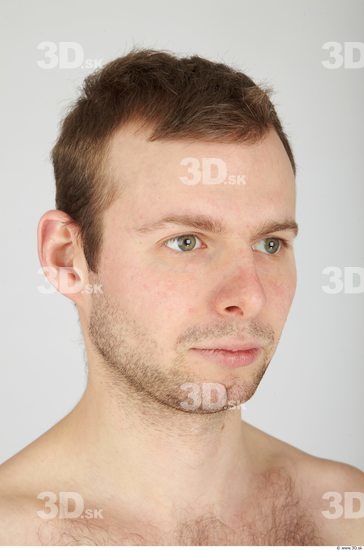 Whole Body Head Man Casual Average Bearded Studio photo references