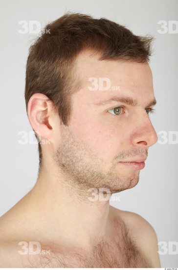 Whole Body Head Man Casual Average Bearded Studio photo references