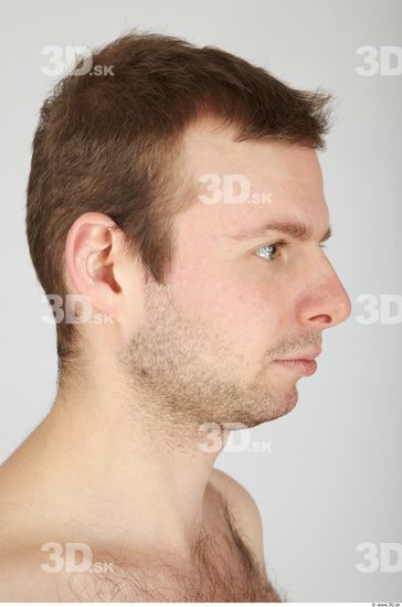 Whole Body Head Man Casual Average Bearded Studio photo references