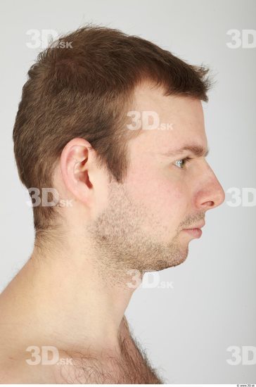 Whole Body Head Man Casual Average Bearded Studio photo references