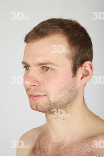 Whole Body Head Man Casual Average Bearded Studio photo references