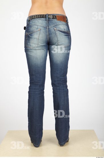 Leg Whole Body Woman Casual Jeans Slim Studio photo references