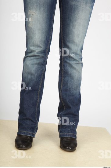 Calf Whole Body Woman Casual Jeans Slim Studio photo references