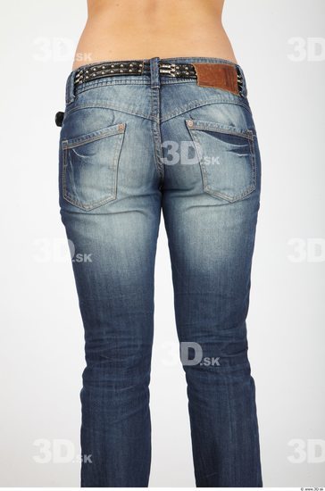 Thigh Whole Body Woman Casual Jeans Slim Studio photo references