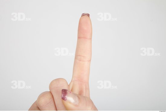 Fingers Whole Body Woman Casual Slim Studio photo references