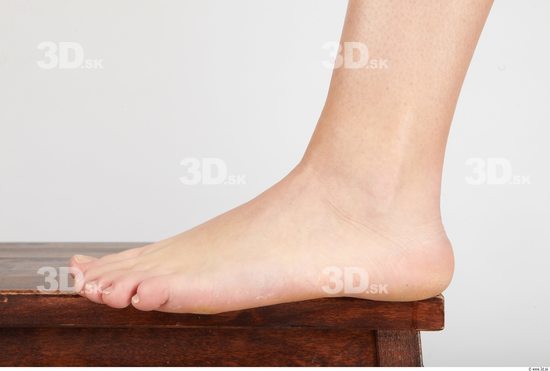 Foot Whole Body Woman Nude Casual Slim Studio photo references