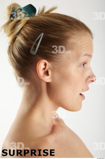 Face Emotions Woman White Piercing Slim