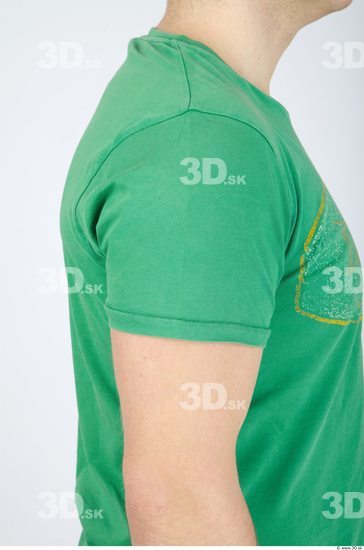 Arm Whole Body Man Casual Shirt T shirt Chubby Studio photo references