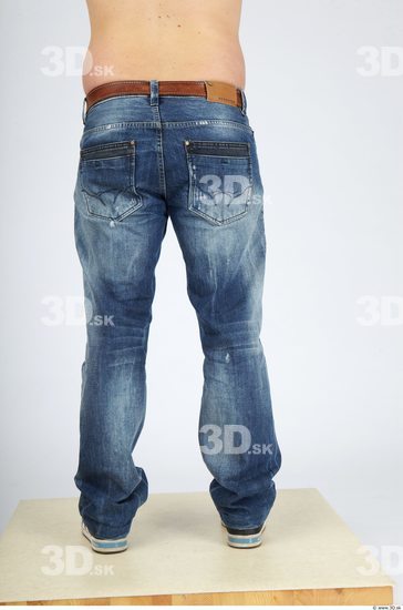 Leg Whole Body Man Casual Jeans Chubby Studio photo references