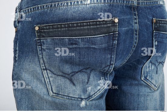 Whole Body Bottom Man Casual Jeans Chubby Studio photo references