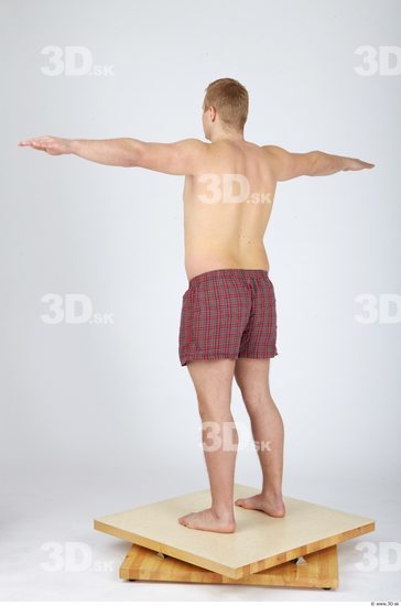 Whole Body Man T poses Casual Underwear Pants Chubby Studio photo references