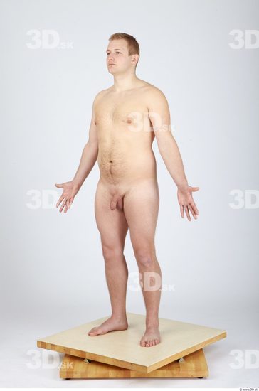 Whole Body Man Nude Casual Chubby Studio photo references