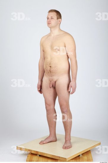 Whole Body Man Nude Casual Chubby Studio photo references