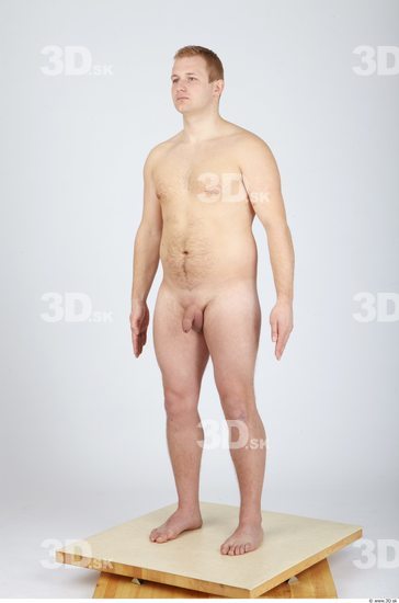 Whole Body Man Nude Casual Chubby Studio photo references