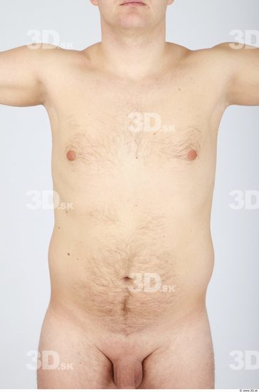 Upper Body Whole Body Man Nude Casual Chubby Studio photo references