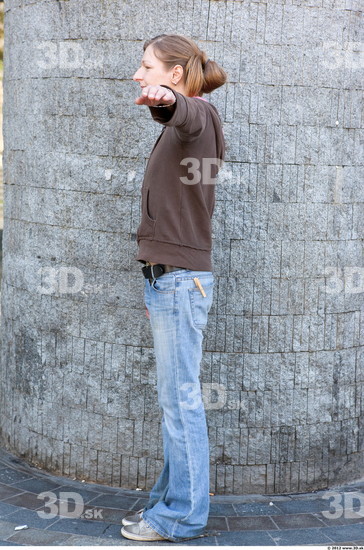 Whole Body Head Man Woman T poses Casual Slim Street photo references