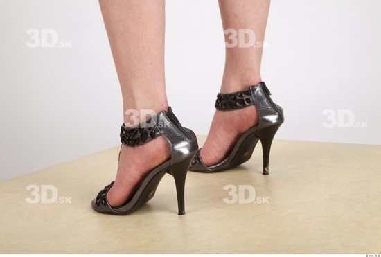 Foot Whole Body Woman Formal Shoes Slim Studio photo references