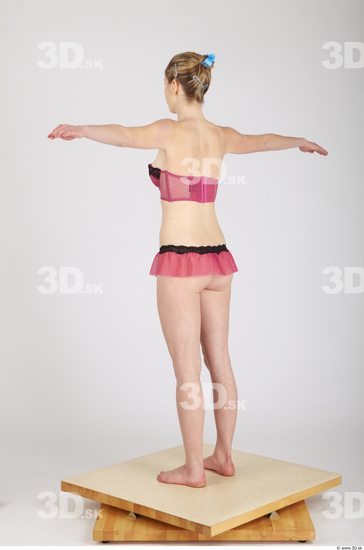 Whole Body Woman T poses Underwear Formal Slim Studio photo references