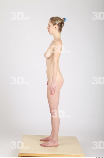 Whole Body Woman Nude Formal Slim Studio photo references