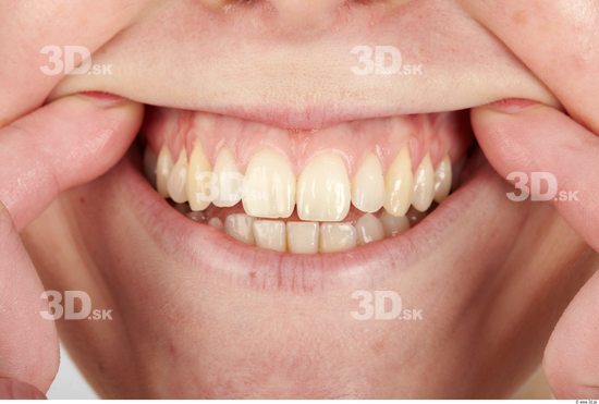 Whole Body Teeth Woman Formal Slim Studio photo references