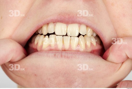 Whole Body Teeth Woman Formal Slim Studio photo references