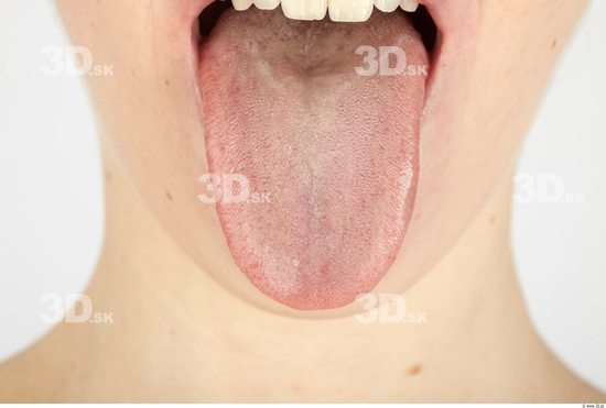 Whole Body Tongue Woman Formal Slim Studio photo references