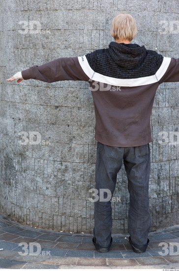 Whole Body Man T poses White Casual Underweight
