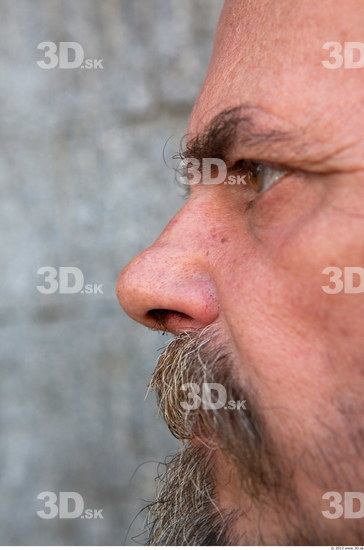 Nose Man White Chubby Bearded