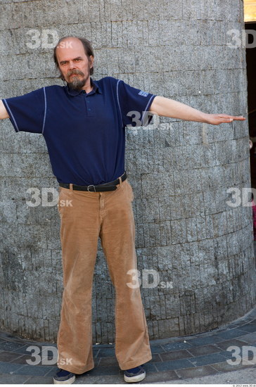 Whole Body Man T poses White Casual Chubby