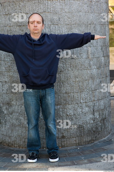 Whole Body Man T poses White Casual Average