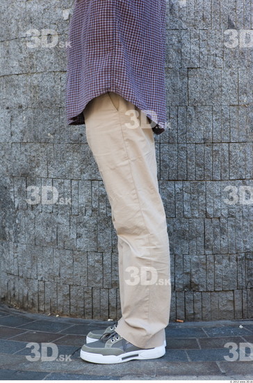 Leg Man White Casual Trousers Slim