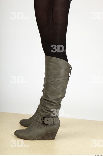 Calf Whole Body Woman Casual Boot Pregnant Studio photo references