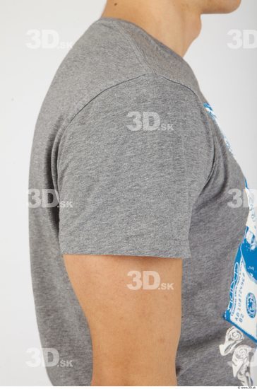 Arm Whole Body Man Casual Shirt T shirt Athletic Studio photo references