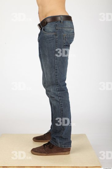 Leg Whole Body Man Casual Jeans Athletic Studio photo references