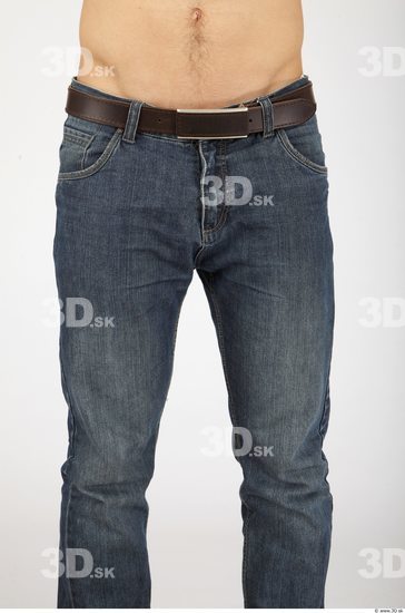 Thigh Whole Body Man Casual Jeans Athletic Studio photo references