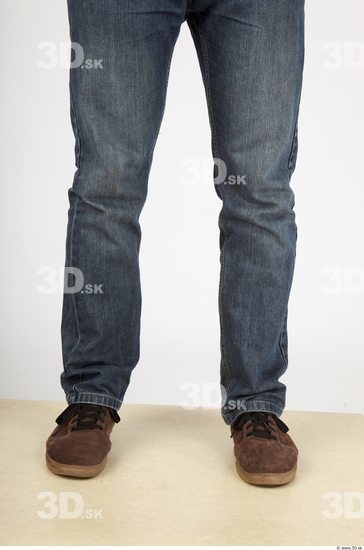 Calf Whole Body Man Casual Jeans Athletic Studio photo references