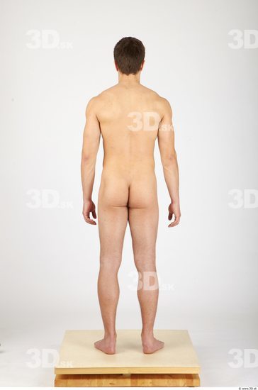 Whole Body Man Nude Casual Athletic Studio photo references